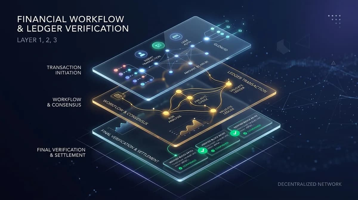 3-Layer Financial Workflow and Ledger Consensus Architecture